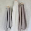 Cotton tea towel for a kitchen I White, pink, beige or grey colors